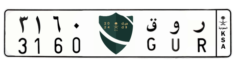 لوحة ر و ق 3160